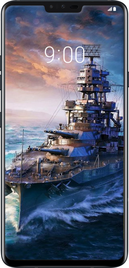 2D пластиковый чехол Военный корабль, world of tanks, wargaming для LG V40 ThinQ - 6461t-1577 изображение 