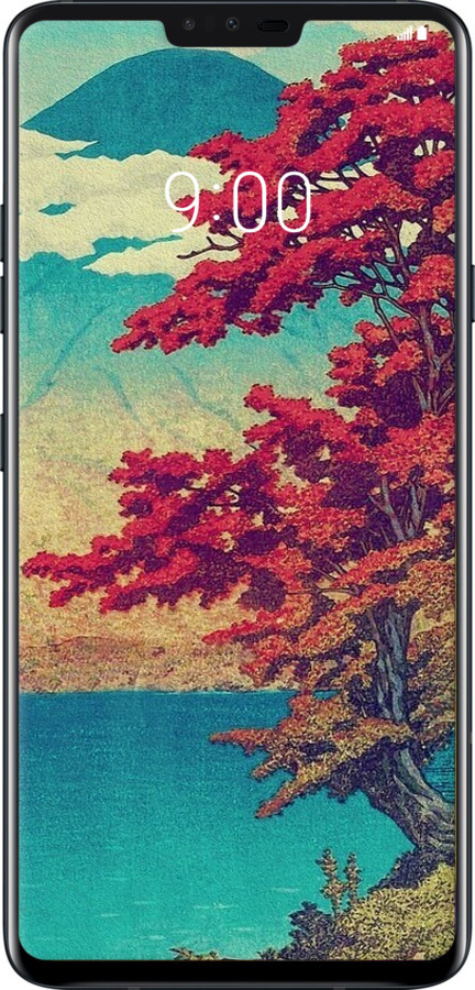 2D пластиковый чехол С изображением природы для LG V40 ThinQ - 6469t-1577 изображение 