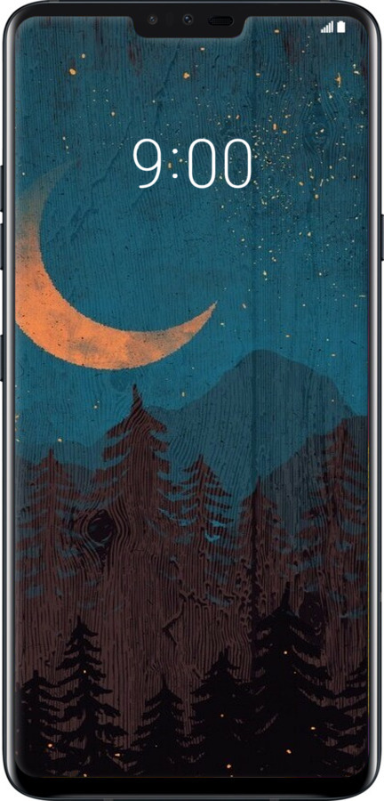 2D пластиковий чехол Зоряний ліс для LG V40 ThinQ - 6480t-1577 изображение 