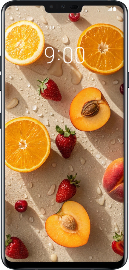 2D пластиковый чехол Фрукты 3 для LG V40 ThinQ - 6703t-1577 изображение 