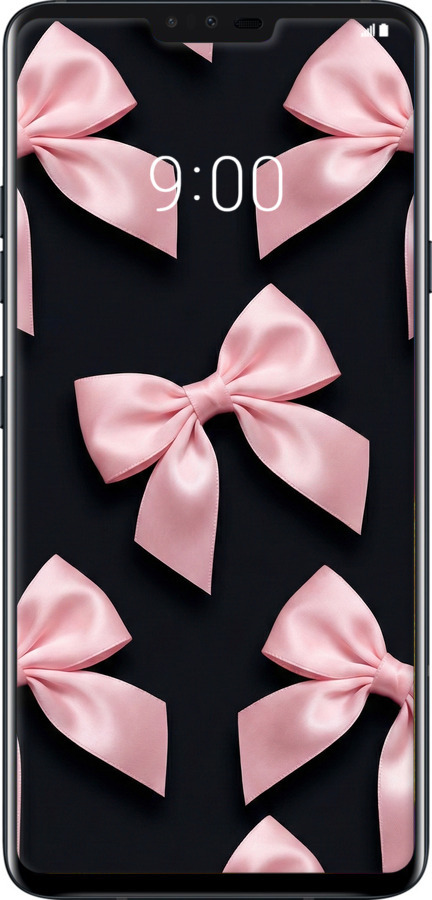 2D пластиковый чехол Coquette Ribbons Dark Coquette для LG V40 ThinQ - 6767t-1577 изображение 
