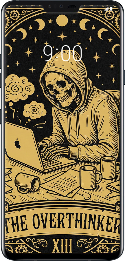 2D пластиковый чехол The Overthinker для LG V40 ThinQ - 6774t-1577 изображение 