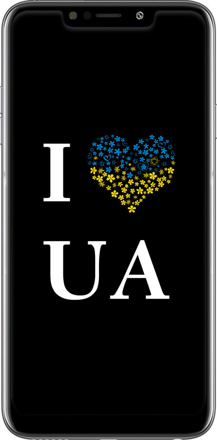 Силиконовый чехол I love UA для LG W10 - 1112u-1784 изображение 