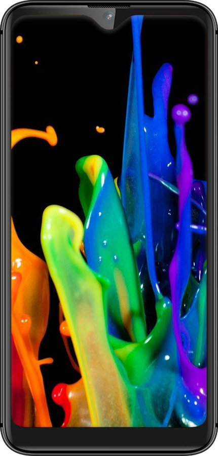 Силиконовый чехол брызги краски для LG W30 - 3957u-1785 изображение 