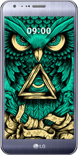 Силиконовый чехол Сова Арт-тату для LG X Cam K580 - 3971u-1028 изображение 