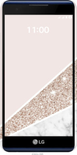 3D пластиковый матовый чехол Пастельный мрамор для LG X Power K220DS - 4342m-398 изображение 