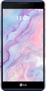 3D пластиковый матовый чехол Нежный мрамор для LG X Power K220DS - 6310m-398 изображение 