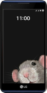 3D пластиковый матовый чехол The Peeking Rat для LG X Power K220DS - 6442m-398 изображение 