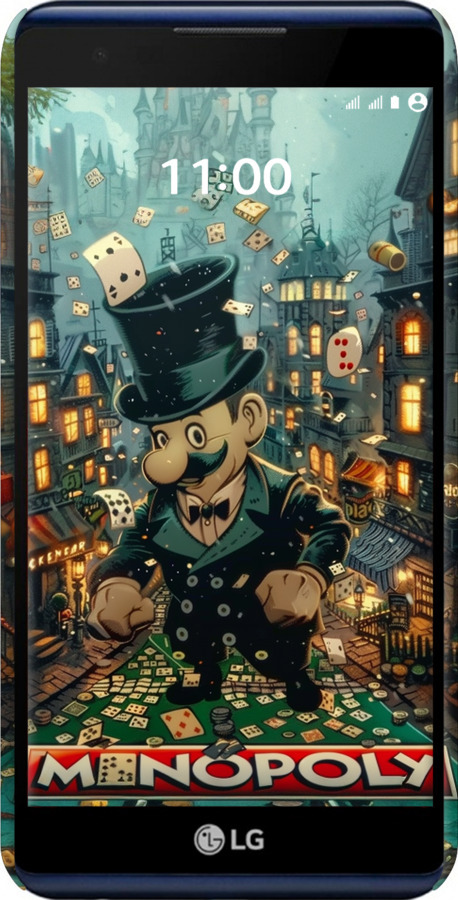 3D пластиковий матовий чехол Казковий Monopoly для LG X Power K220DS - 6086m-398 изображение 