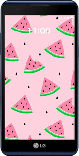 Силиконовый чехол Розовый арбуз для LG X Power K220DS - 4314u-398 изображение 