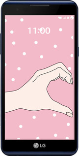 Силиконовый чехол Половинка сердца для LG X Power K220DS - 4340u-398 изображение 