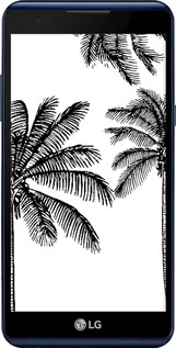 Силиконовый чехол Пальмы1 для LG X Power K220DS - 4634u-398 изображение 