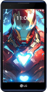 Силиконовый чехол Железный человек для LG X Power K220DS - 6372u-398 изображение 
