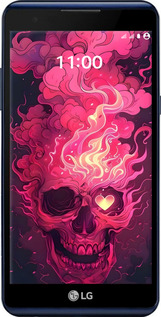 Силіконовий чехол Череп арт для LG X Power K220DS - 6385u-398 изображение 