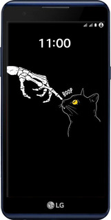 Силиконовый чехол Кошка для LG X Power K220DS - 6505u-398 изображение 