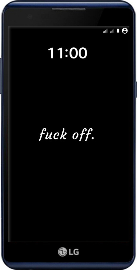 Силіконовий чехол Fuck off для LG X Power K220DS - 4731u-398 изображение 