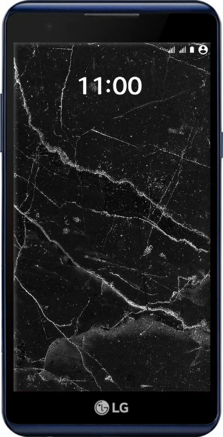 Силіконовий чехол Чорний мармур v2 для LG X Power K220DS - 5568u-398 изображение 