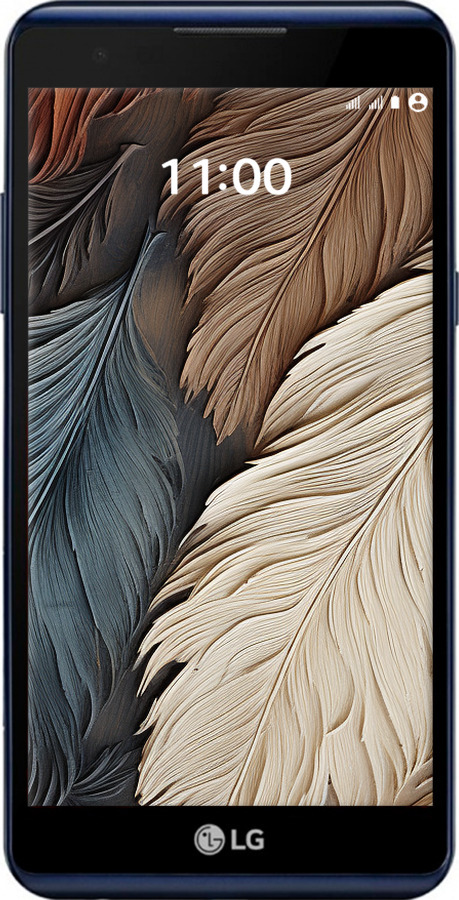 Силиконовый чехол Листья в стиле бохо для LG X Power K220DS - 5643u-398 изображение 