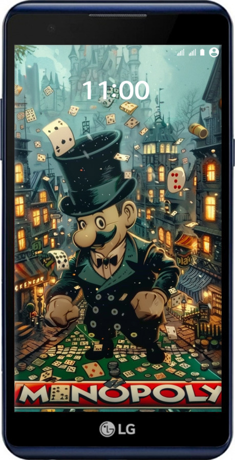 Силиконовый чехол Сказочный Monopoly для LG X Power K220DS - 6086u-398 изображение 