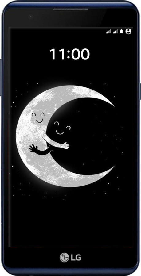 Силиконовый чехол Лунные объятия для LG X Power K220DS - 6508u-398 изображение 