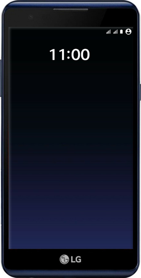 Силіконовий чехол Градієнт у темно-синьому стилі для LG X Power K220DS - 6542u-398 изображение 