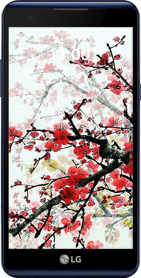 Силіконовий чехол Квітучий кущ для LG X Power K220DS - 831u-398 изображение 