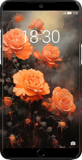 3D пластиковий матовий чехол Оранжеві троянди для Meizu 15 Plus - 5944m-1473 изображение 