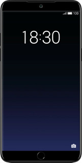 Силиконовый чехол Градиент в тёмно - синем стиле для Meizu 15 Plus - 6542u-1473 изображение 
