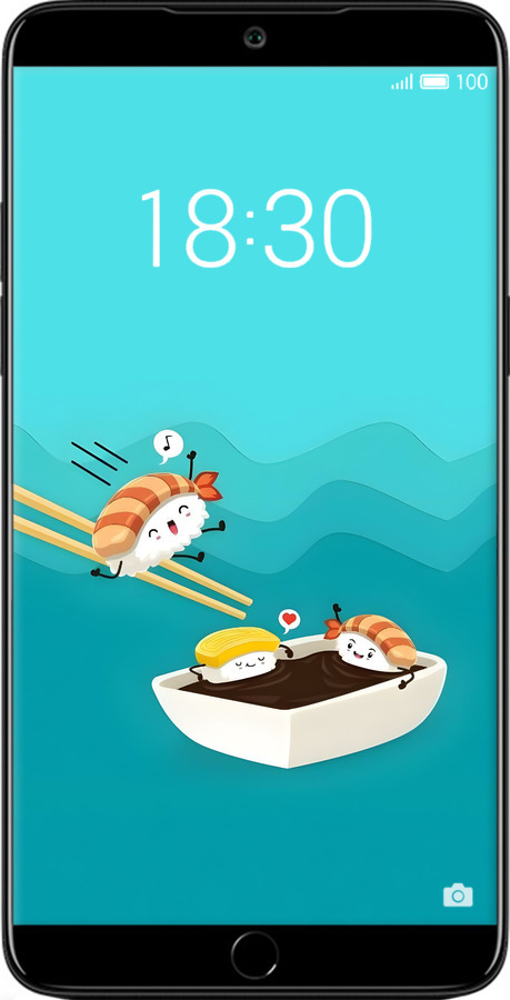 Силіконовий чехол Суші для Meizu 15 Plus - 6354u-1473 изображение 
