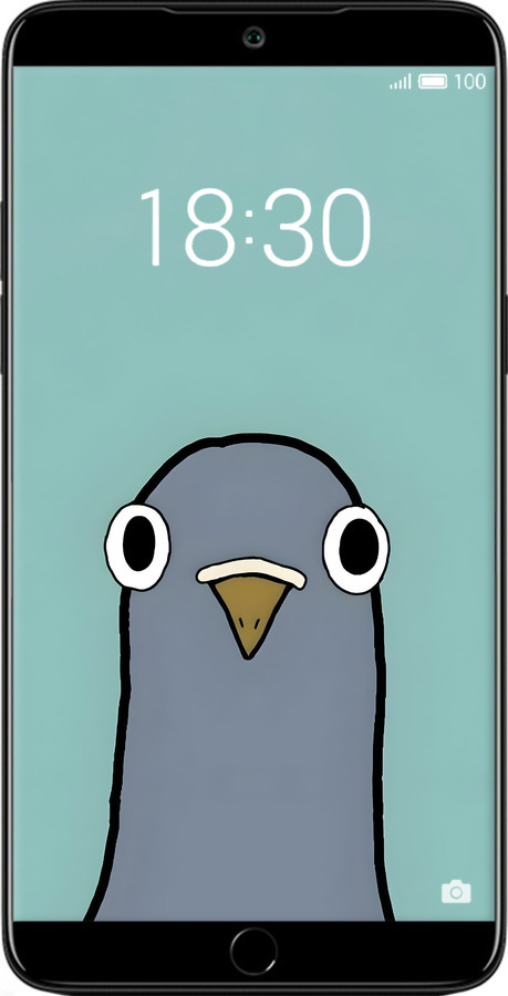 Силіконовий чехол Голубь для Meizu 15 Plus - 6388u-1473 изображение 
