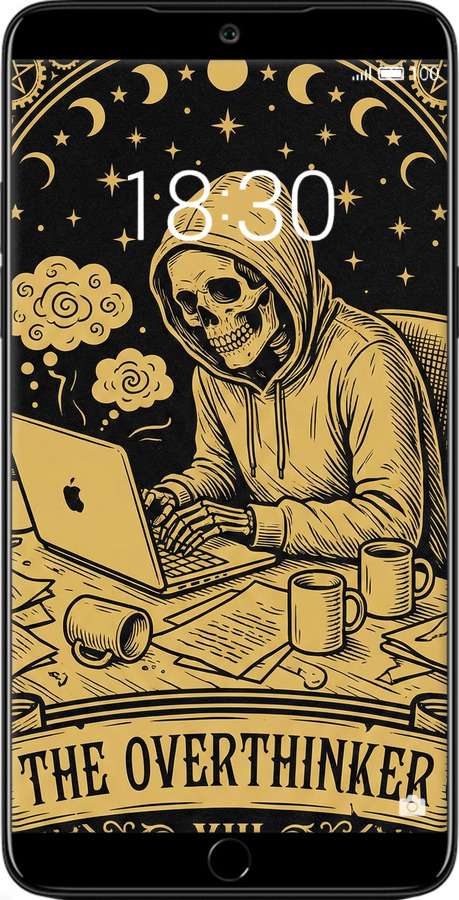 Силиконовый чехол The Overthinker для Meizu 15 Plus - 6774u-1473 изображение 