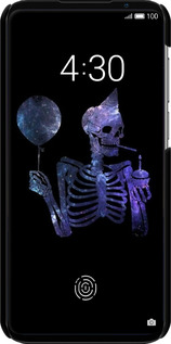 3D пластиковый матовый чехол Скелетное искусство для Meizu 16S - 6536m-1701 изображение 