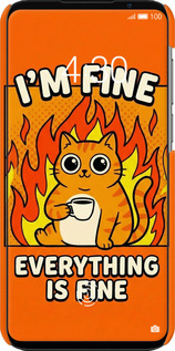 3D пластиковий матовий чехол Funny Cat для Meizu 16S - 6786m-1701 изображение 