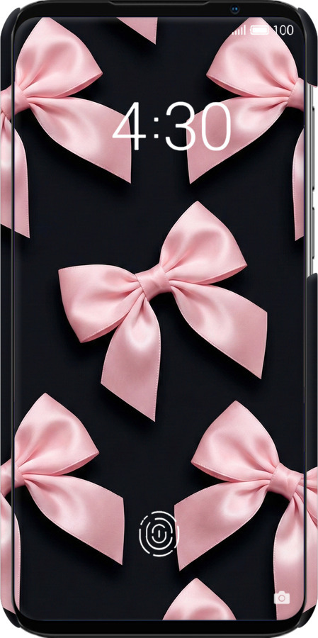 3D пластиковый матовый чехол Coquette Ribbons Dark Coquette для Meizu 16S - 6767m-1701 изображение 