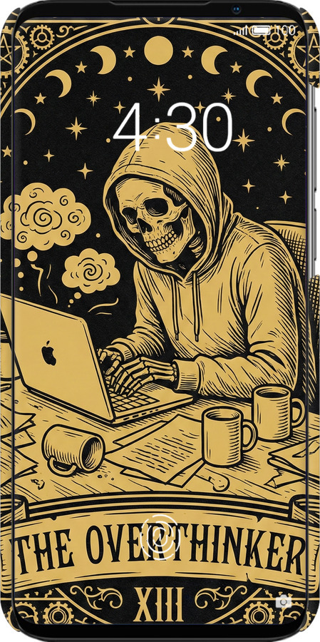 3D пластиковый матовый чехол The Overthinker для Meizu 16S - 6774m-1701 изображение 