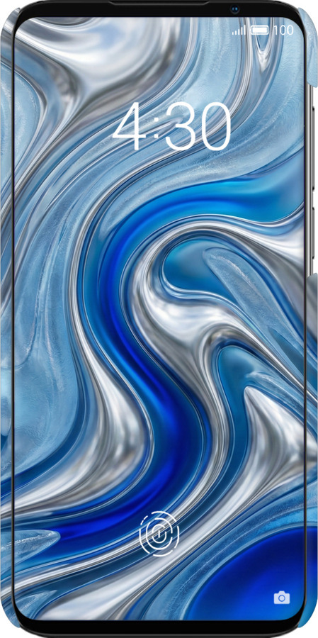 3D пластиковий матовий чехол Liquid Chrome для Meizu 16S - 6781m-1701 изображение 