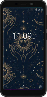 Силиконовый чехол Celestial Harmony: Sun & Moon Gold Mystic Pattern для Meizu C9 - 6778u-1627 изображение 