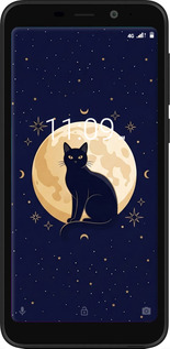 Силиконовый чехол Cute Cat Celestial/Witchy для Meizu C9 - 6787u-1627 изображение 