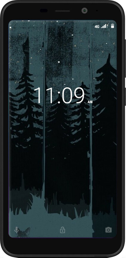 Силіконовий чехол Лисиця та нічний ліс для Meizu C9 - 6481u-1627 изображение 