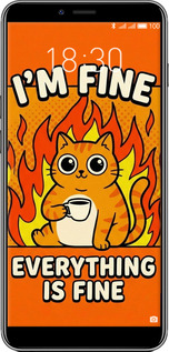 Силиконовый чехол Funny Cat для Meizu E3 - 6786u-1518 изображение 