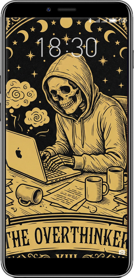 Силиконовый чехол The Overthinker для Meizu E3 - 6774u-1518 изображение 