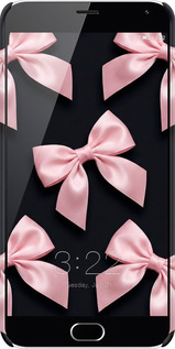 3D пластиковий матовий чехол Coquette Ribbons Dark Coquette для Meizu M2 Note - 6767m-94 изображение 