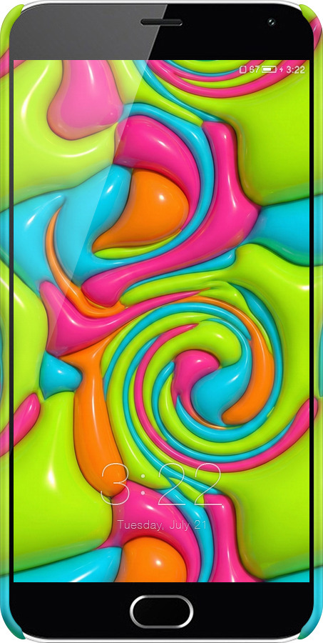 3D пластиковий матовий чехол Y2K Jelly Dream для Meizu M2 Note - 6780m-94 изображение 