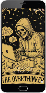 2D пластиковый чехол The Overthinker для Meizu M2 Note - 6774t-94 изображение 