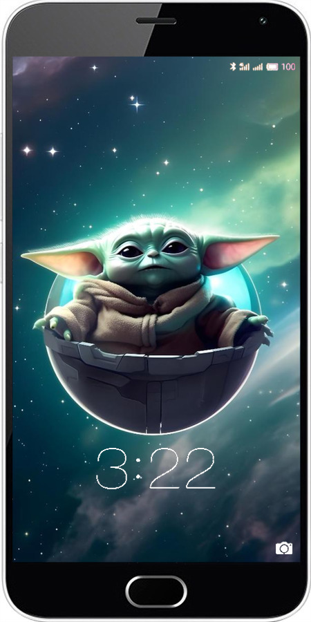 2D пластиковый чехол Малышь йода для Meizu M2 Note - 6294t-94 изображение 