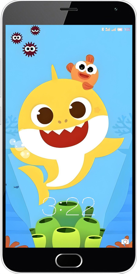 2D пластиковый чехол Бейби Шарк для Meizu M2 Note - 6303t-94 изображение 