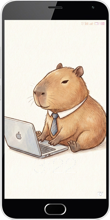 2D пластиковый чехол Funny Capybara CEO Working для Meizu M2 Note - 6777t-94 изображение 