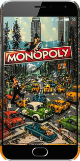 3D пластиковий матовий чехол Міський драйв Monopoly для Meizu M2 - 6088m-185 изображение 
