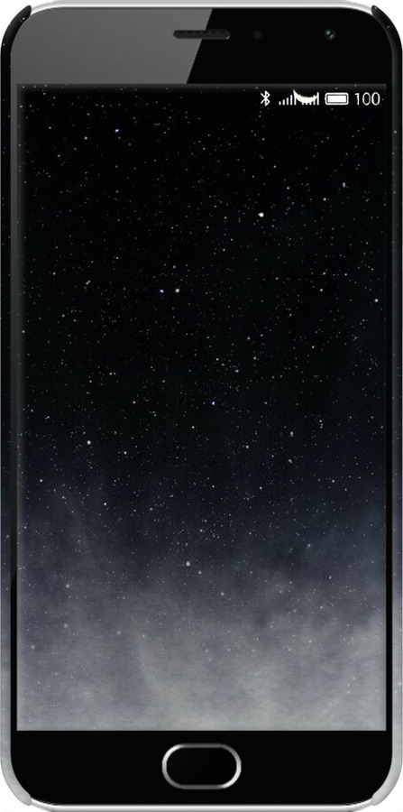3D пластиковий глянцевий чехол Голубые облака, Голубая луна для Meizu M2 - 6396c-185 изображение 