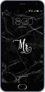 2D пластиковый чехол Мрамор1 для Meizu M2 - 4582t-185 изображение 